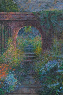 Dawn Sunshine at Great Dixter Print by Francis Hamel