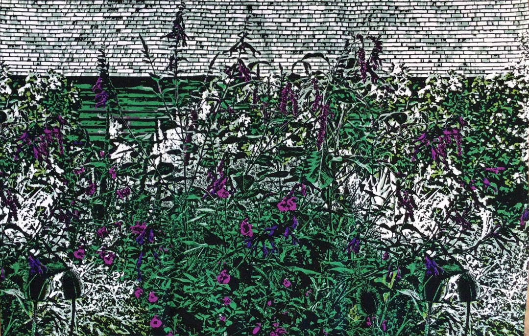 Barn Garden Salvia Tea Towel