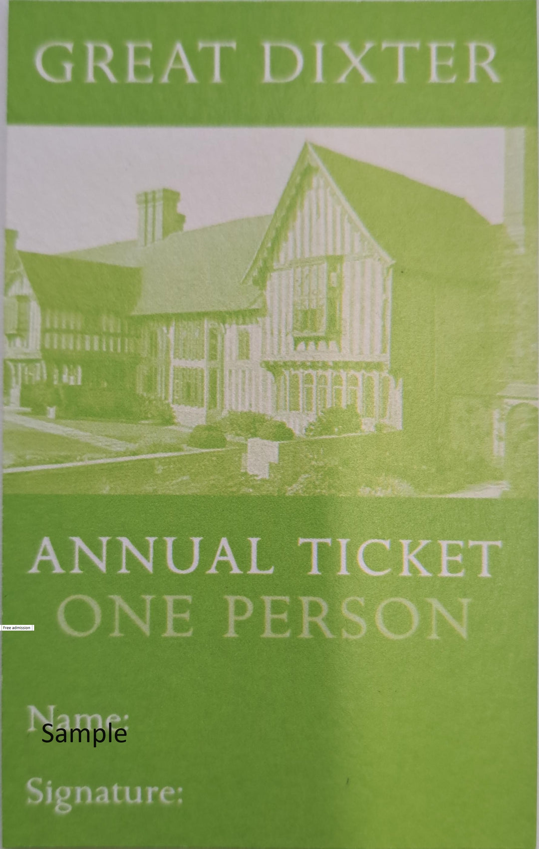 Annual Ticket 1 Person (purchase)