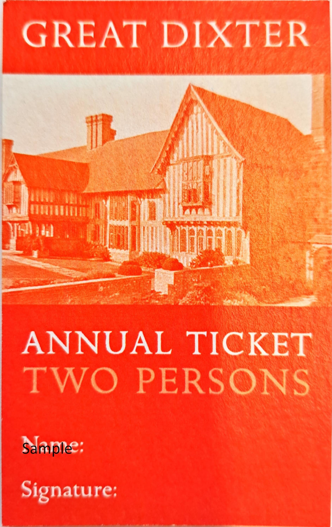 Annual Ticket 2 people..