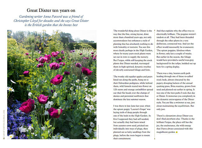 The Great Dixter Journal 2016