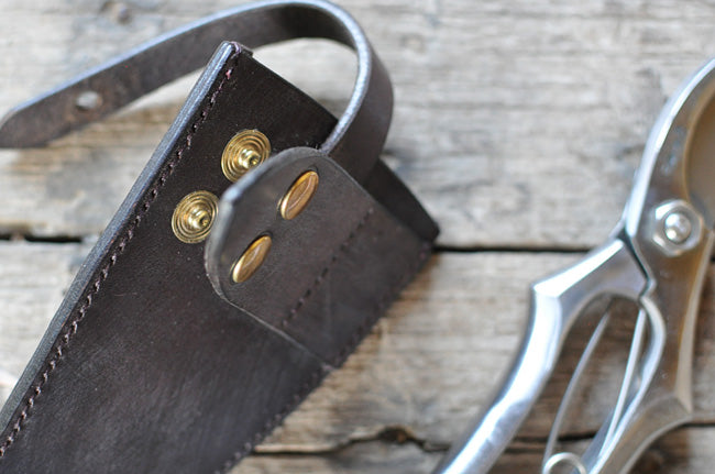 Leather Secateur Holster with Press Stud Fastening
